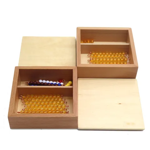 Montessori Wooden Math Counting Beads Seguin Board Educational Learning Toy Kids Early Childhood Teaching Aids