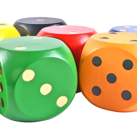 Wooden Game Dice Natural Wood Board Games Flying Chess Tabletop Entertainment Dice