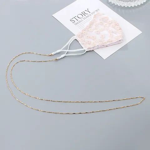 Brillenketting Maskerkoord Goud Zilver Verguld Legering Kunstparel Ketting Voor Dames Heren Dagelijks Accessoire