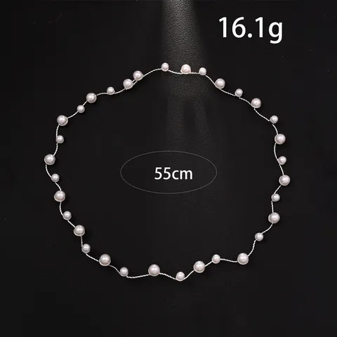 Eleganter Haarreif mit künstlichen Perlen wellenförmiger Hochzeit Braut Haarreif Gold Silber Fashion Haarschmuck für Damen Bankett