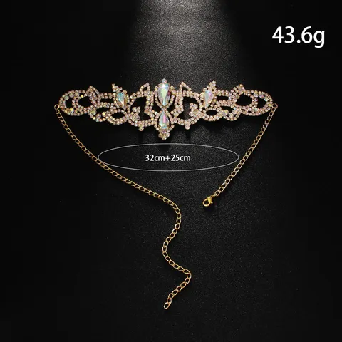 Bohemian Sexy Rhinestone Leg Chain Women Gold Silver Alloy Body Chain Hollow Geometric Thigh Chain Belly Dance Jewelry