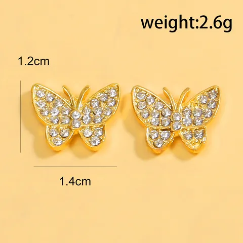 Élégant Cache-Tétons Papillon en Strass Bijoux de Corps Sexy Alliage Scintillant pour Robe de Soirée Mariage Fête Accessoire Femme
