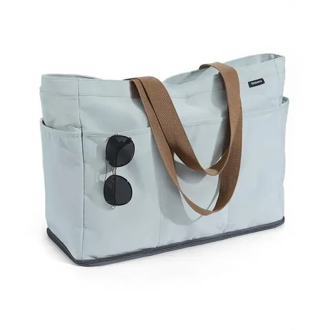 Damen Große Kapazität Wasserdichte Tote Tasche Casual Outdoor Reise Handtasche Mit Isolierter Seitentasche Schultertasche