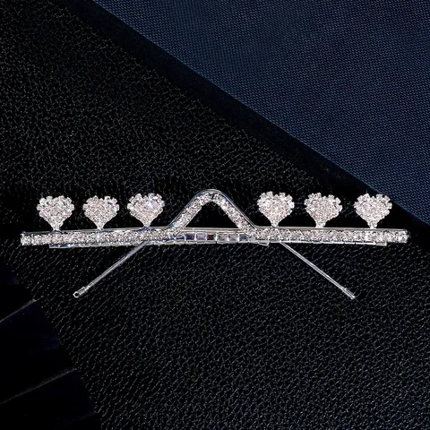 Fashion Rhinestone Heart Glasses Frame Alloy Rhinestone Lensless Party Glasses For Women Face Accessories