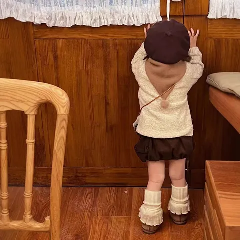 Children Leg Warmers Girls Winter Warm Knit Sock Cuffs Solid Color Ruffle Boot Socks Toddler Thermal Leg Covers