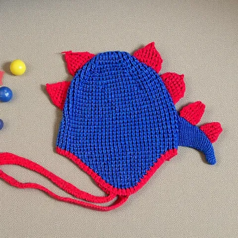 Unisex Lindo Dinosaurio Tejido Poliéster Gorro Cálido Invierno Gorro Grueso Dibujos Animados Novedad Sombrero Regalo Festivo