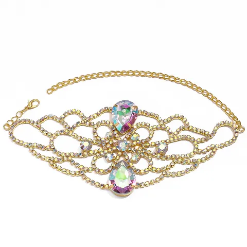 Bracciale da Braccio Vintage in Lega con Fiori e Strass Lussuoso Polsino per Braccio Superiore Regolabile per Festa Donna Regalo