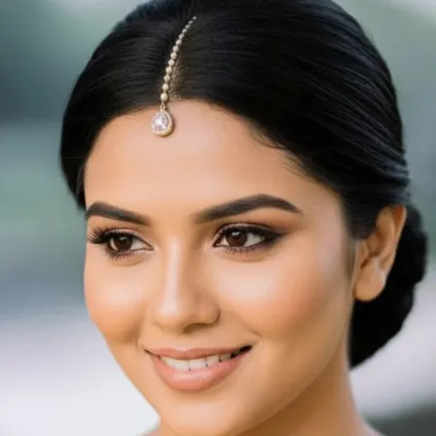 Indian Bridal Forehead Chain Water Drop Rhinestone Headpiece For Women Ethnic Gold Silver Plated Artificial Pearl Hair Chain Jewelry