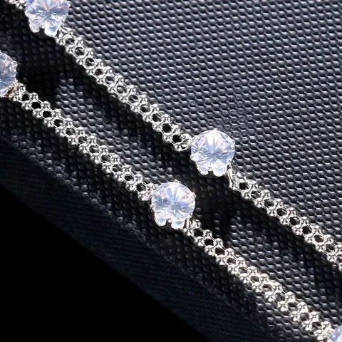 Sparkly Rhinestone Shoulder Chain Detachable Body Chain Jewelry For Women Bridal Wedding Dress Accessory Alloy Multilayer Shoulder Strap Gift