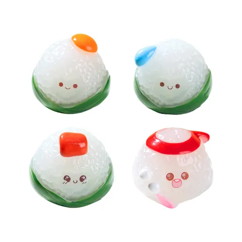 Cute Dragon Boat Festival Zongzi Miniature Resin Figurine Cartoon Desktop Ornament Micro Landscape DIY Craft Decor
