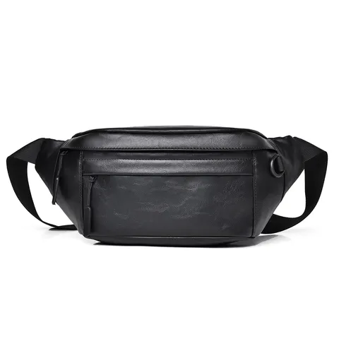 Andriki Casual Adivrochi Tsanta Stithous apo Derma Pu Moda Streetwear Chiasth