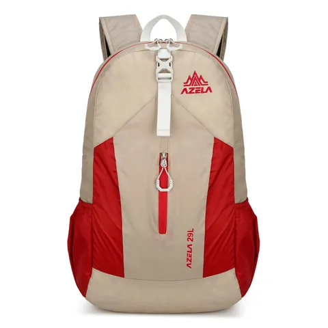 Ultralight Nylon Foldable Backpack Large Capacity Color Block Outdoor Travel Sports Daypack For Hiking Cycling Running Marathon