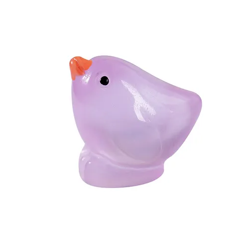 Micro Landscape Luminous Little Yellow Chicken Resin Ornaments Glow In The Dark Cute Animal Figurine Desktop Decor For Succulent Plants Fairy Garden
