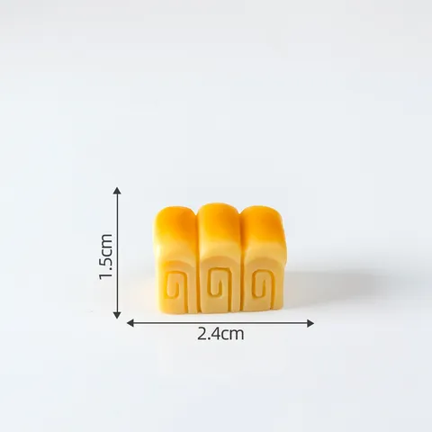 Miniatur Harz Simulationsbrot Figur DIY Handwerk Zubehör Süße Cartoon Mikro Landschaft Desktop Auto Ornament Spielzeug