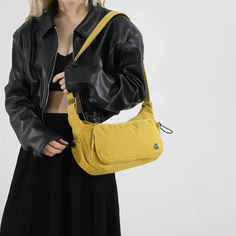 Borsa a Tracolla Impermeabile in Nylon Moda Donna Casual Versatile Leggera Borsa a Spalla Grande Capacità Quotidiana