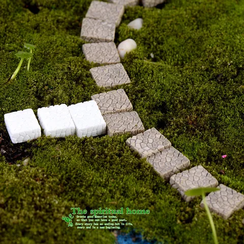 Miniature Resin Staircase Ornaments Creative Micro Landscape Step Figurine DIY Succulent Plant Decor Accessories Desktop Decor