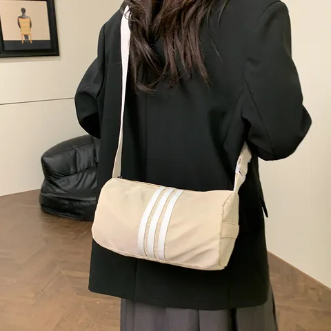 Nylon Colorblock Crossbody Pillow Bag Casual Μεγάλη Χωρητικότητα Ταξίδι Shoulder Bag Commuter Tote Bag Γυναίκες
