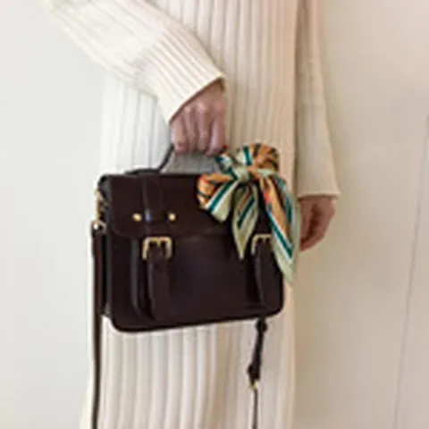 Écharpe en Soie Satin Mode pour Femmes Imprimé Géométrique Longue Écharpe Étroite Foulard Ruban de Sac Accessoire de Cheveux