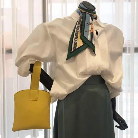 Women Sweet Satin Narrow Long Ribbon Scarf Printed Horse Geometric Pattern Silk Like Hair Bag Deco Tie Neck Scarf Ribbon