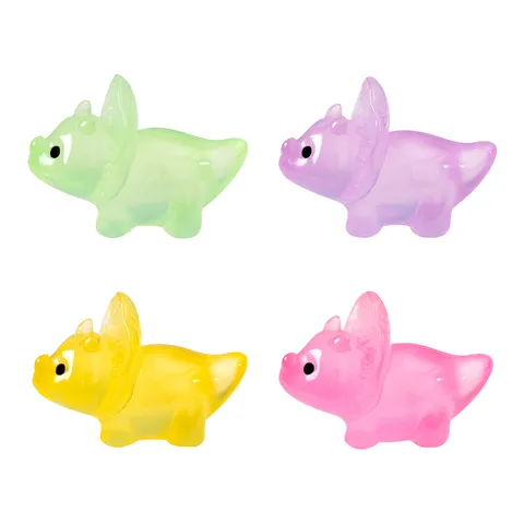 Figurines de Dinosaure en Résine Lumineuse Miniature Ornements de Micro Paysage pour Jardin Mousse Terrarium Décoration DIY