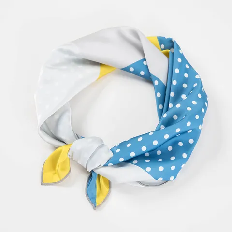 Elegante Vierkante Satijnen Sjaal Met Avocado-Print Voor Dames Groene Zijde-Look Halstuch Dagelijks Accessoire