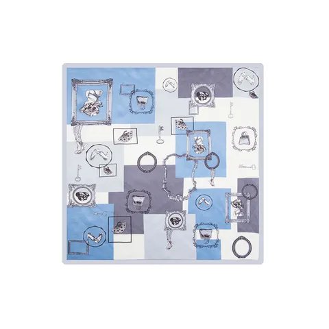 Moerbeizijde Vierkante Sjaal Voor Dames Elegant Vintage Ruiter Bedrukt Halssjaal Chic Hangzhou Zijden Sjaal Hoofddoek Handtas Accessoire