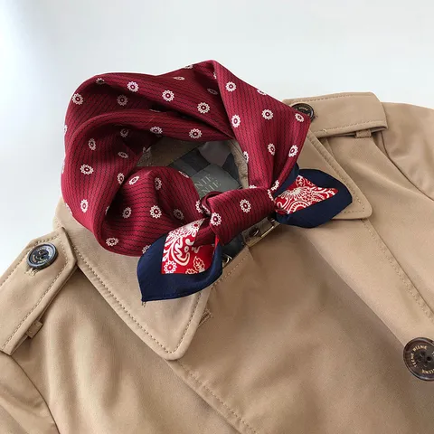 Elegante Pañuelo Cuadrado de Seda Genuina para Mujer Retro Estampado Floral Geométrico Paisley Protección de Cuello Bufanda Decorativa Regalo Bandana de Seda