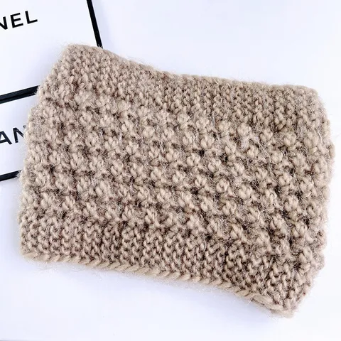 Winter Warm Gebreide Oorkwarmer Hoofdband Dik Breigaren Hoofddoek Muts Voor Vrouwen Buiten Thermische Haaraccessoires