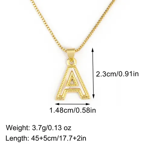 Nischen Design 18K Vergoldet Kupfer Englischer Buchstabe Anhänger Halskette Für Damen Künstliche Perle Muschel Schlüsselbein Boxkette