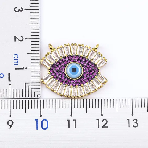 Turkish Evil Eye Pendant Necklace For Women Copper 18K Gold Plated Zirconia Blue Eye Amulet Protection Jewelry Party Accessories