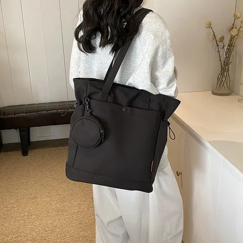 Damen Große Kapazität Tote Bag Oxford Gewebe Schulterhandtasche Für Yoga Mami-Tasche Mit Passender Münzbörse Casual Reisetasche