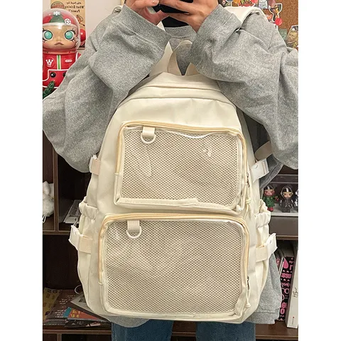 Iaponiko Ins Diaphanes Ita Sakidio Gynaikeio Casual Nylon Scholeio
