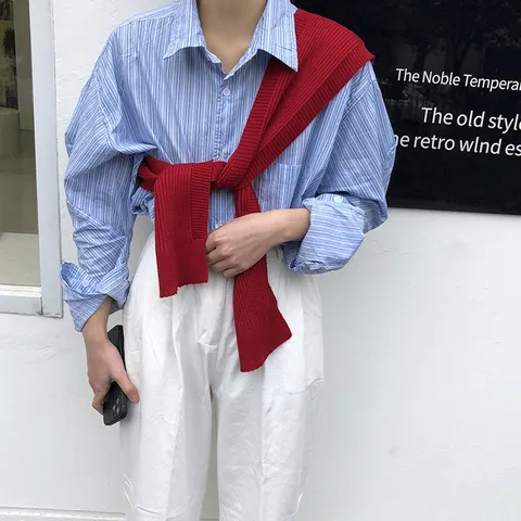 Women Knitted Shawl Solid Color Casual Office Air Conditioning Blanket Wrap Versatile Fashion Knitted Scarf Shawls