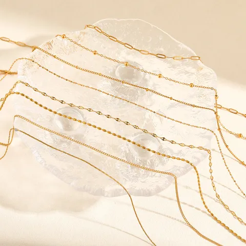 Minimalistische 304 Roestvrij Stalen Halsketting Voor Vrouwen Niche High End Goud Zilver Verguld Ketting Geometrische Choker Dagelijkse Sieraden