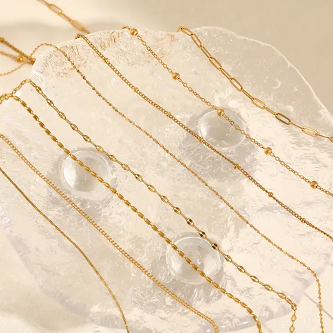 Minimalistische 304 Roestvrij Stalen Halsketting Voor Vrouwen Niche High End Goud Zilver Verguld Ketting Geometrische Choker Dagelijkse Sieraden