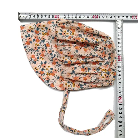 Baby Girl Floral Sun Hat Cotton Princess Style Printed Sun Protection Hat With Chin Strap For Infants Toddlers Outdoor Travel