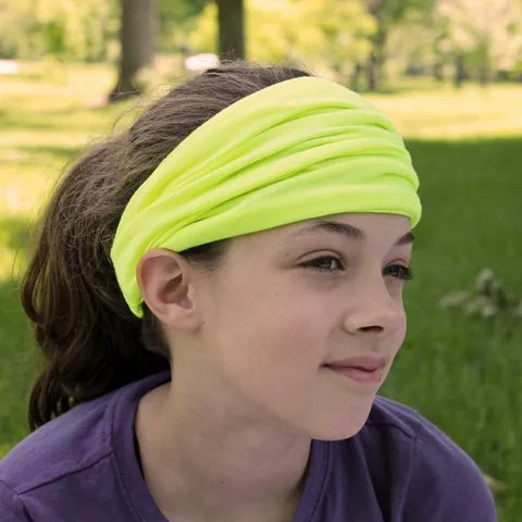 Women Solid Color Elastic Pleated Headband Casual Yoga Sports Hair Band Daily Wash Face Hair Accessories