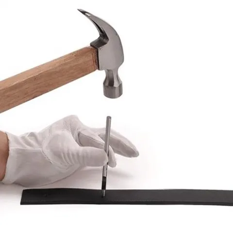 Professional Alloy Leather Belt Hole Punch Tool Hollow Puncher For Hand Manual Crafting DIY Repairing Silver Hardware Tools