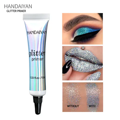 Primer με Γκλίτερ Πρόσωπο Μاتي Χείλη Μακιγιάζ Υγρό Highlighter Shimmer Gel Illuminator Μακράς Διαρκείας Καλλυντική Βάση