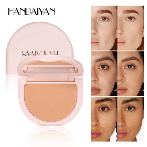 Waterproof Oil Control Long Lasting Pressed Powder Matte Face Setting Concealer Compact Makeup Powder For Women
