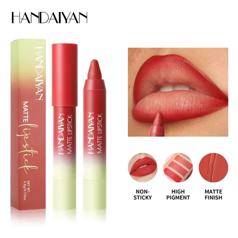 Waterproof Matte Crayon Lipstick Lip Liner Pencil Long Lasting Smooth Pigmented Natural Makeup Women Cosmetic