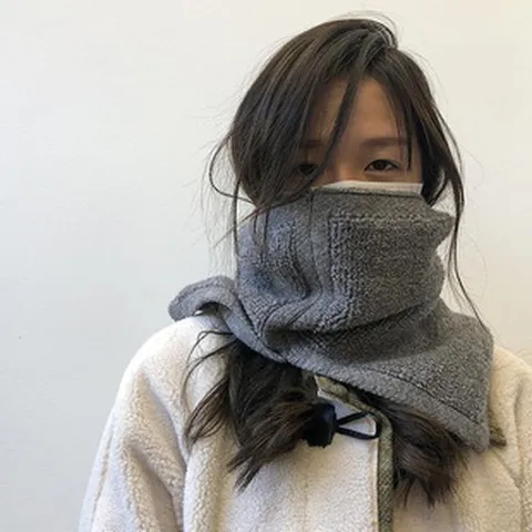 Unisex Color Sólido Felpa Calentador de Cuello Engrosado Suave Cálido Forro Polar Bufanda Invierno Aire Libre Casual Cuello Falso