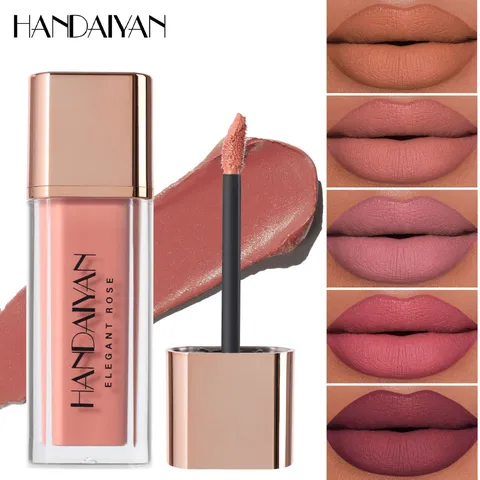 Waterproof Long Lasting Matte Liquid Lipstick Velvet Lip Gloss Non Stick Cup Lip Tint Makeup For Women