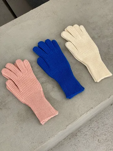 Winter Warme Strick Touchscreen Vollfingerhandschuhe Gerippte Weiche Bequeme Fäustlinge Für Herren Damen Outdoor Lässige Mode Thermohandwärmer