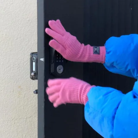 Damen Winter Strickwolle Mischung Touchscreen Handschuhe Einfarbig Warm Thermo Fäustlinge Für Kaltes Wetter Outdoor Mode Handschuhe