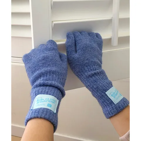 Unisexe Hiver Chaud Laine Tricoté Écran Tactile Gants Couleur Unie Doigts Complets Extérieur Coupe vent Mitaines Bella Glove Winterwear