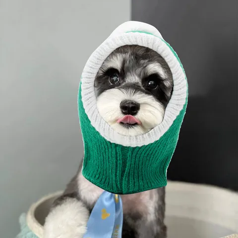 Pet Knit Hat Dog Cat Halloween Christmas Costume Funny Warm Headwear Cute Holiday Party Dress Up Apparel Accessories
