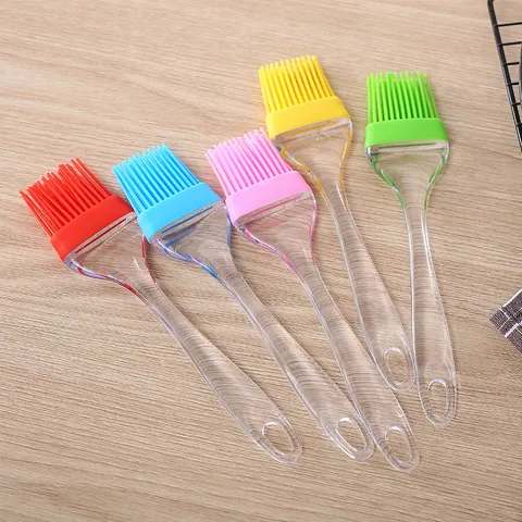 Silicone Basting Brush Kitchen Food Brush Baking Tool Heat Resistant Silicone Oil Brush For BBQ Cooking Kitchen Gadgets