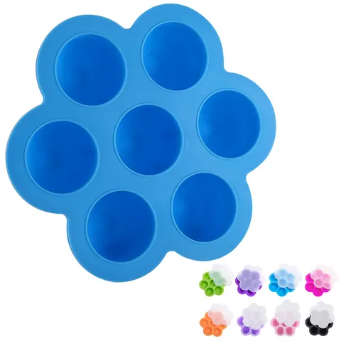 Scatola per Alimenti per Neonati in Silicone Stampo per Ghiaccio Contenitore per Congelatore con Coperchio Trasparente Antipolvere Strumento da Cucina