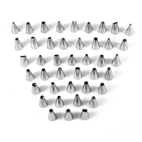 Stainless Steel Piping Tips Cake Frosting Decorating Pastry Tools Set with Storage Box for Baking Kitchen